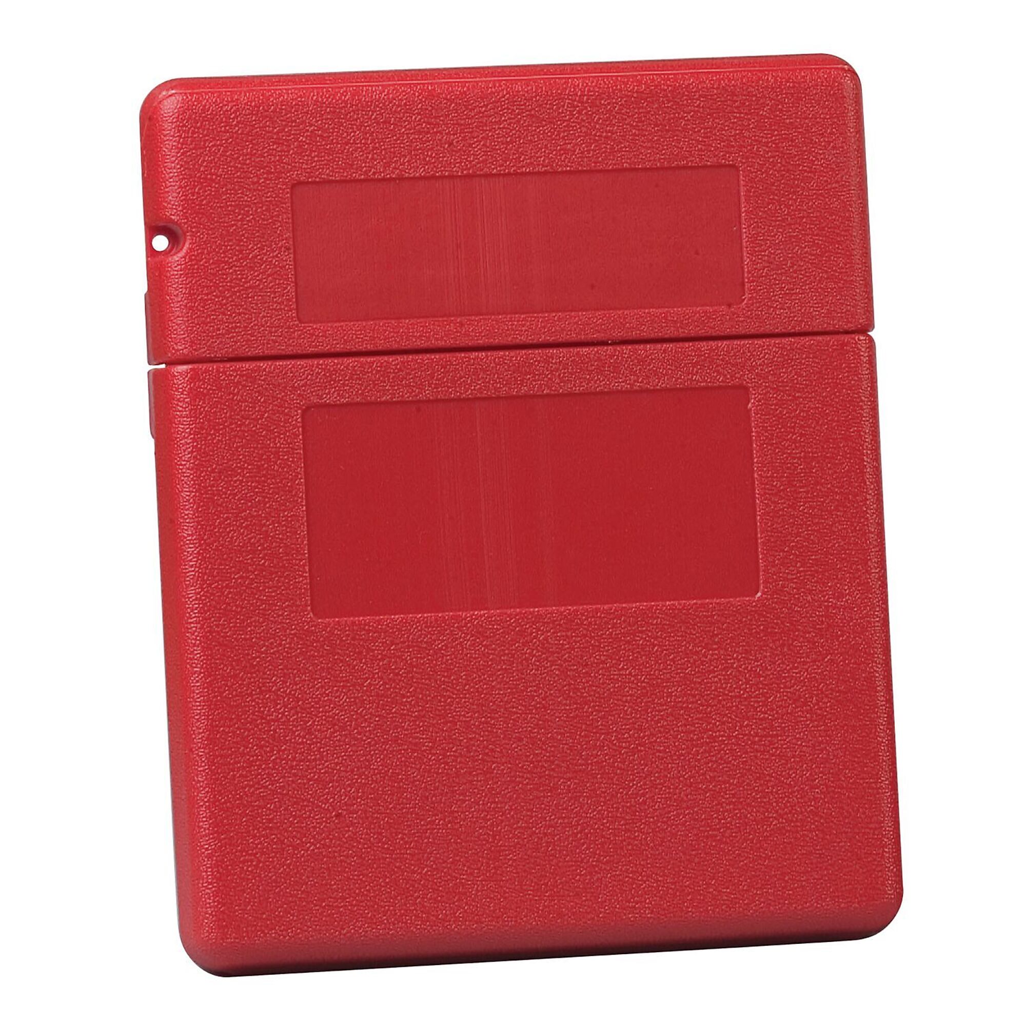 Document Storage Box for SDS, Medium-sized, Lockable Flip-top, Single Pack, Plastic, Red